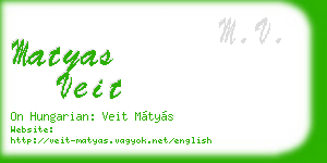 matyas veit business card
